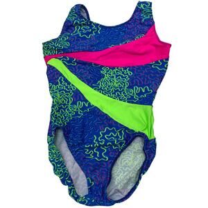 New Motion Wear Womens Large Nylon Blend One Piece Dance Gymnastics Leotard